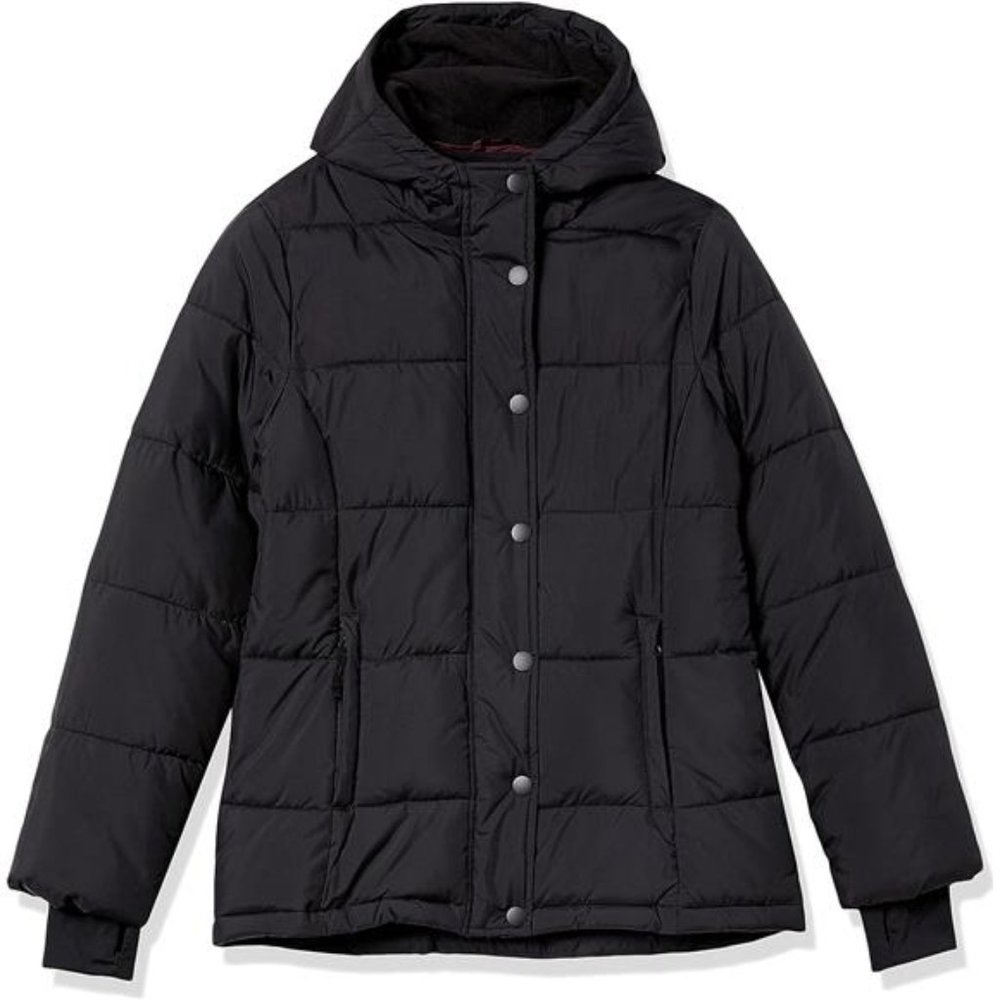 Women's Heavyweight Long-Sleeve Hooded Puffer Coat - Picture 6 of 6